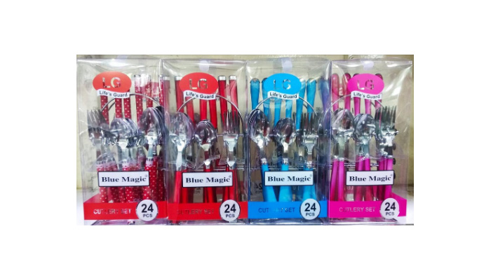 এলজি লাইফ গার্ড ব্লু ম্যাজিক কাটলারি সেট ২৪ পিস