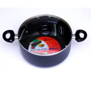 Kiam Non Stick Casserole (Sauce Pan) With Glass Lid 28 CM