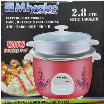 মিয়াকো রাইস কুকার ২.৮লিটার  এক পাতিল MRC-928-MSIA