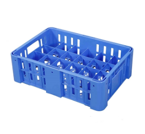Decorator Glass Crate - Blue