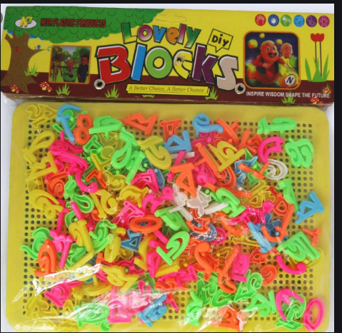 Baby Toys Creative Colorful Mosaic Nail Fungus Ding Children Learning Toy Insert Beads Puzzle Educational Toys For Children