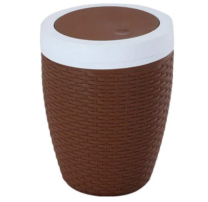 Cane Paper Busket - Brown