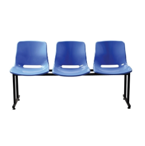 Classic Waiting Chair (3 Seat) Blue